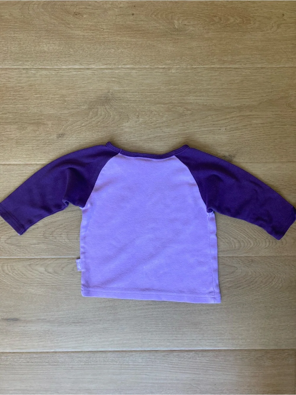 Carter's Y2K Lavender Body with Dark Purple Raglan Sleeve Baby Top